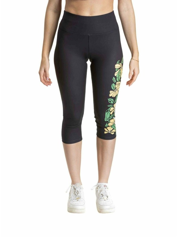 Meatfly Meatfly Damen Leggings Edna Yellow Flowers |