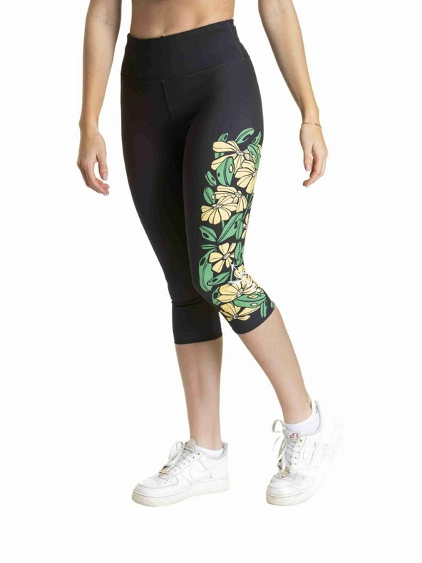 Meatfly Meatfly Damen Leggings Edna Yellow Flowers |