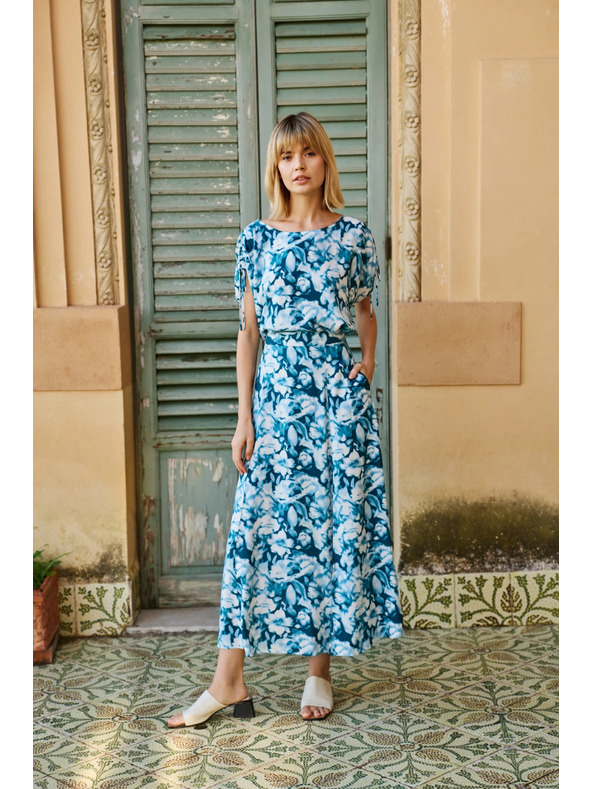 Moodo Damen Rock mit Schlitz Moodo