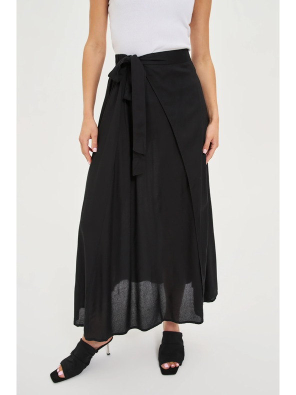 Moodo Langer Damen Rock Moodo - schwarz