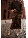 Moodo Damen Leopardenrock Moodo - braun