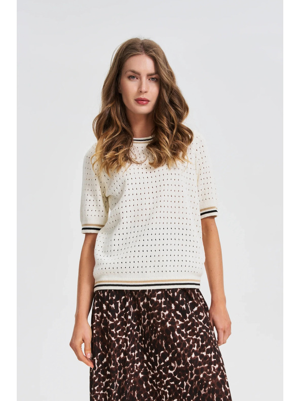 Moodo Damen Pullover Moodo - weiß