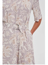 Moodo Gemustertes Damen Kleid Moodo mit Gürtel