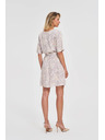 Moodo Gemustertes Damen Kleid Moodo mit Gürtel