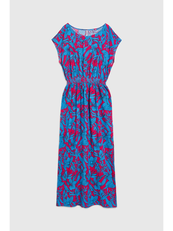 Moodo Damen Kleid Moodo rosa-blau
