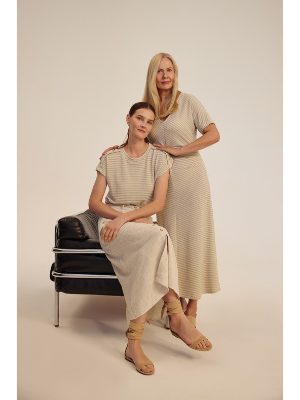 Moodo Damen Kleid Moodo - beige