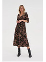 Moodo Damen Kleid Moodo - kaffeebraun