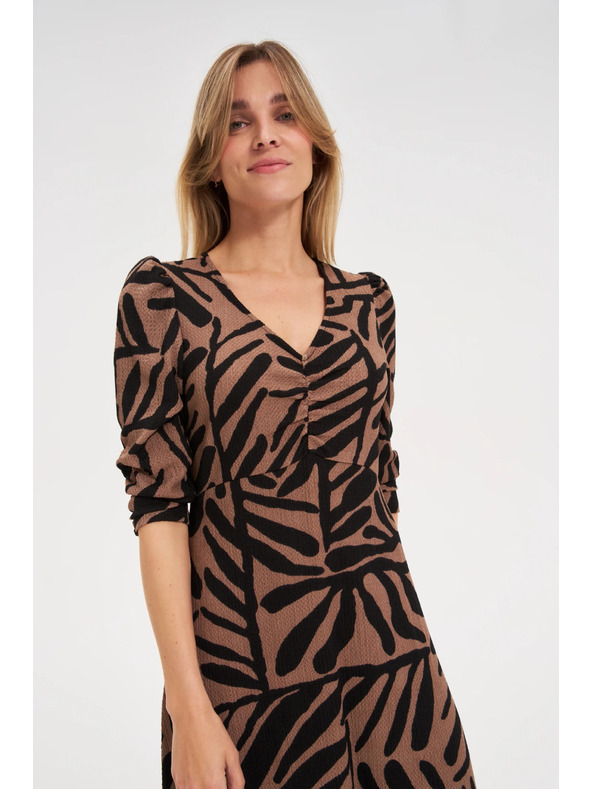 Moodo Damen Kleid Moodo - kaffeebraun