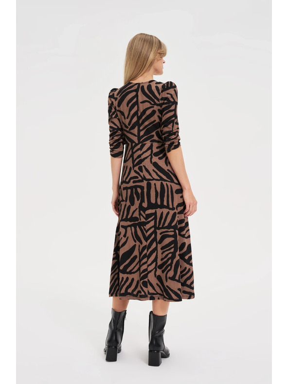 Moodo Damen Kleid Moodo - kaffeebraun