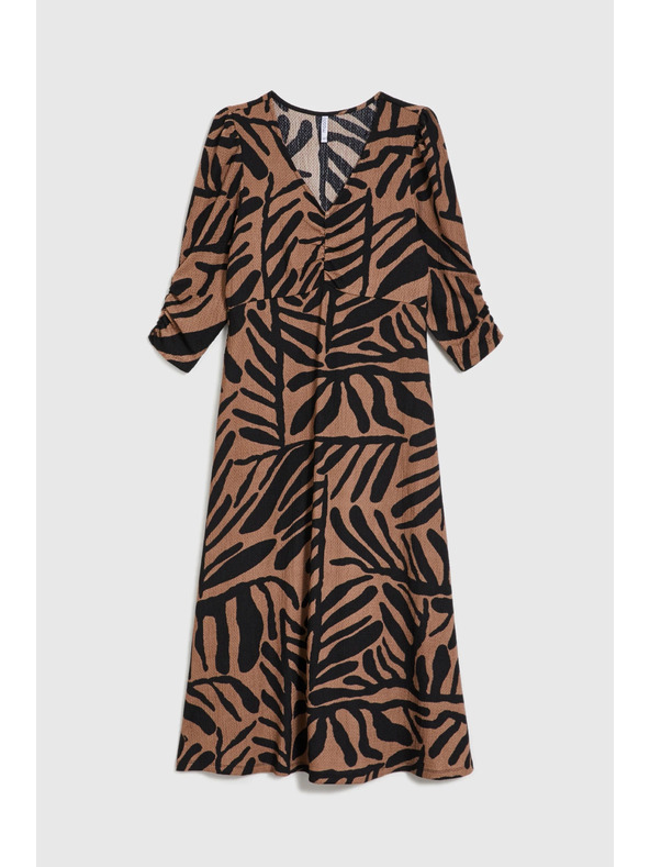 Moodo Damen Kleid Moodo - kaffeebraun