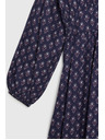 Moodo Langes blaues Kleid mit langen Ärmeln Moodo