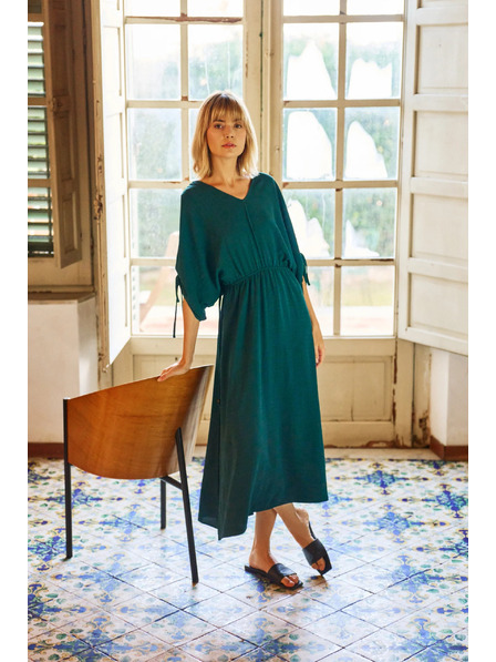 Moodo Damen Kleid Moodo - grün