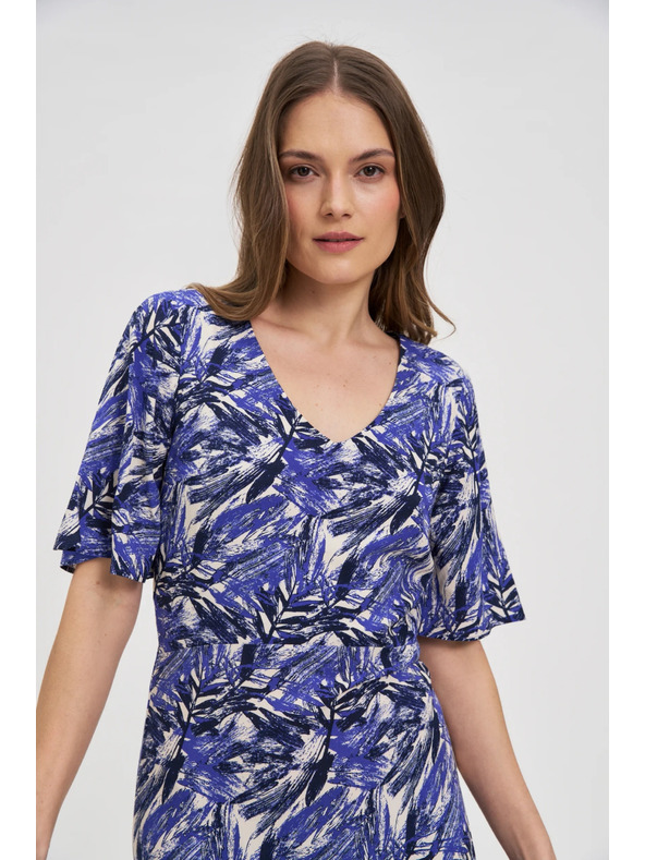 Moodo Damen Kleid Moodo - blau