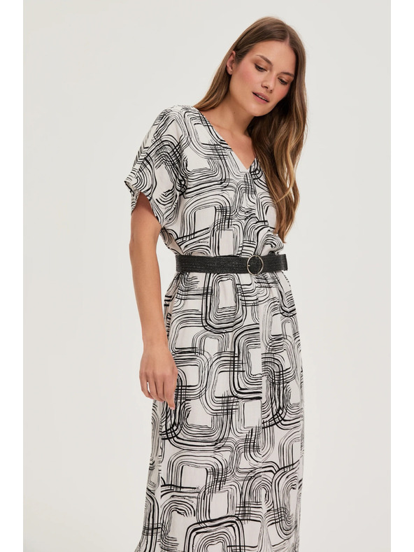 Moodo Damen Kleid Moodo mit Gürtel