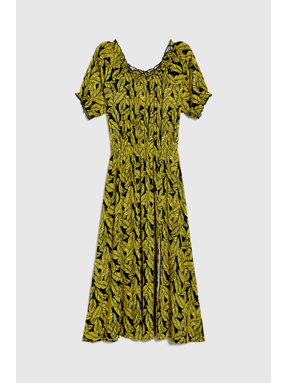 Moodo Damen Kleid Moodo - gelb