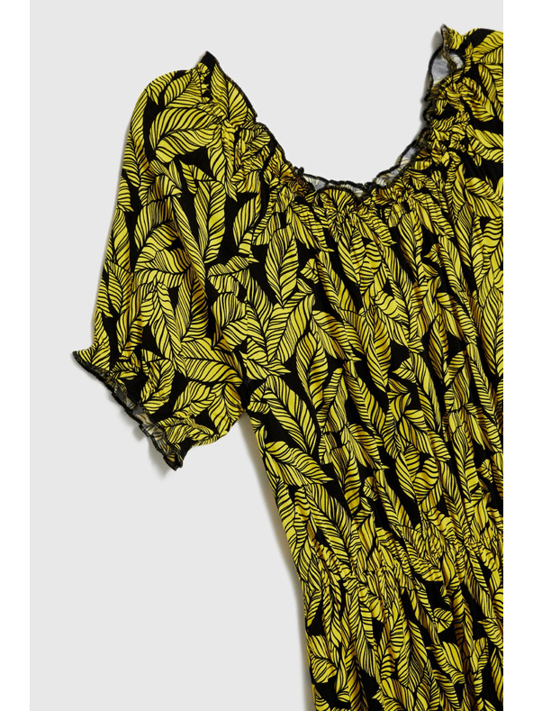 Moodo Damen Kleid Moodo - gelb