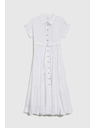 Moodo Langes Damen-Hemdkleid Moodo - weiß