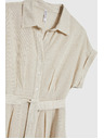 Moodo Damen Hemdkleid Moodo - beige