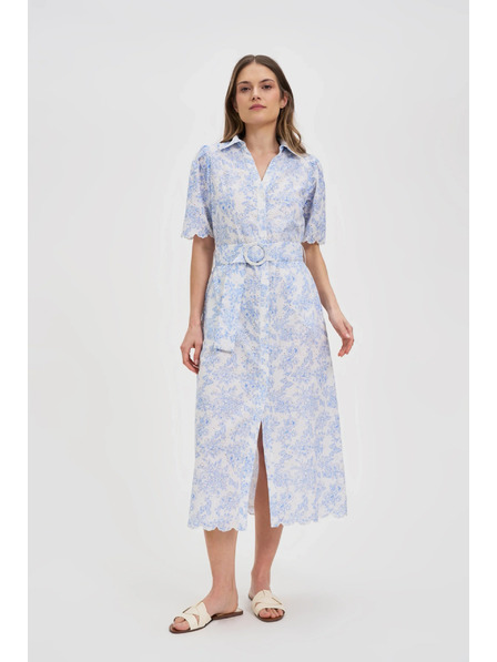Moodo Damen Kleid Moodo - hellblau
