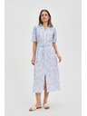 Moodo Damen Kleid Moodo - hellblau