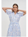 Moodo Damen Kleid Moodo - hellblau