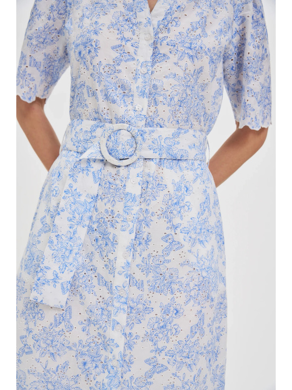 Moodo Damen Kleid Moodo - hellblau