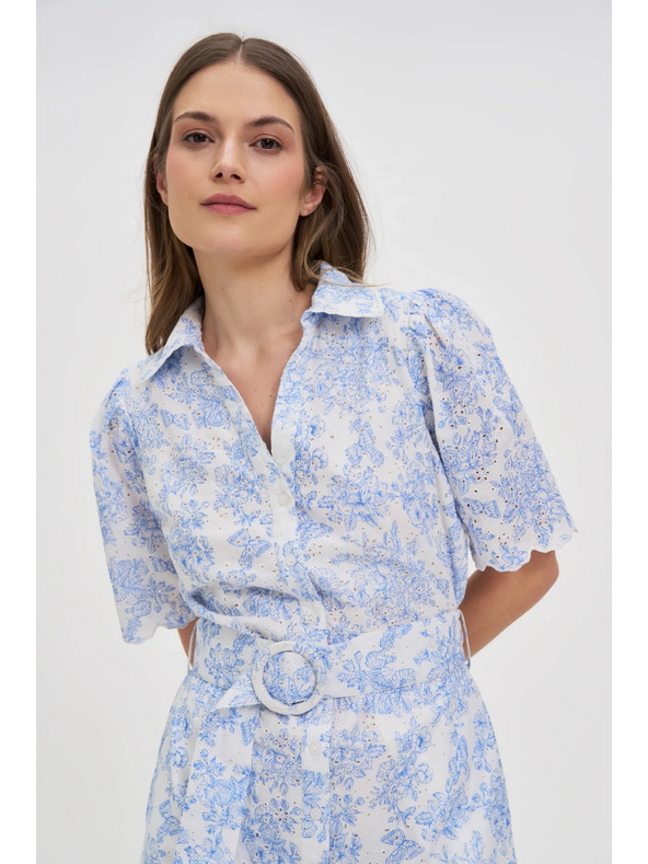 Moodo Damen Kleid Moodo - hellblau