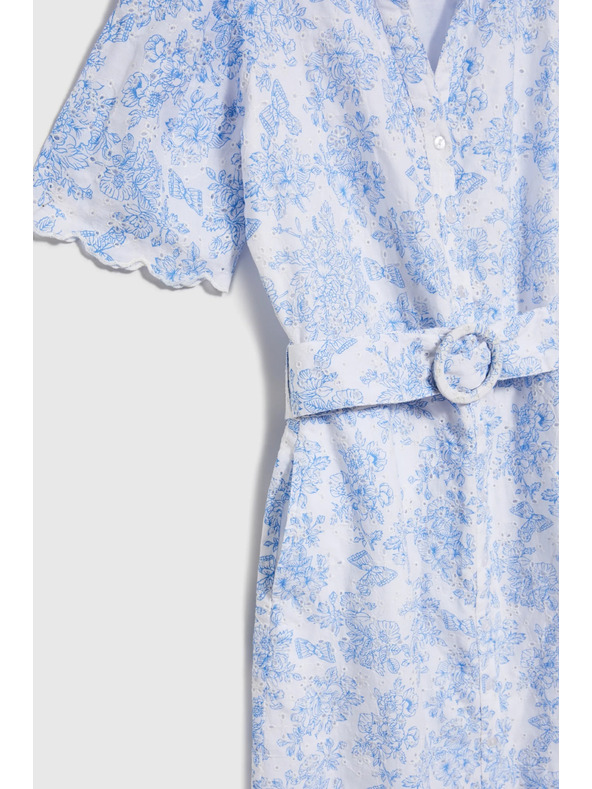 Moodo Damen Kleid Moodo - hellblau