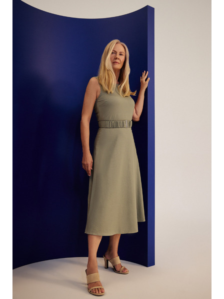 Moodo Damen Kleid Moodo - grün
