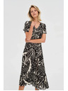 Moodo Damenkleid mit Schlitz