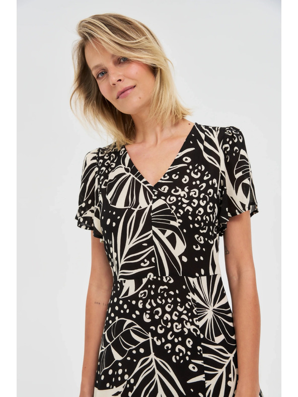 Moodo Damenkleid mit Schlitz