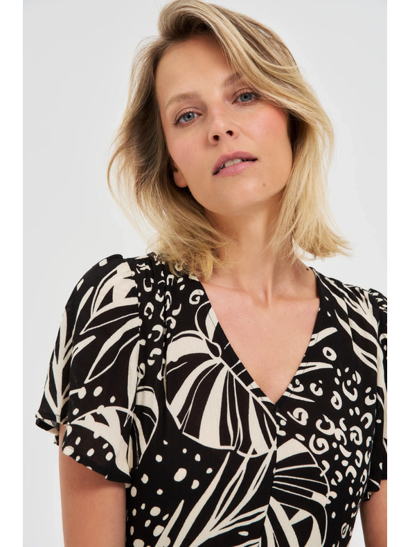 Moodo Damenkleid mit Schlitz