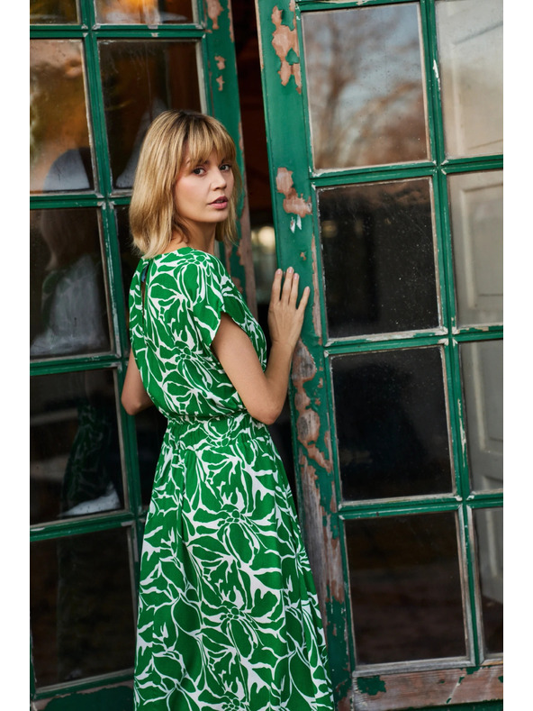 Moodo Damen Kleid Moodo - grün