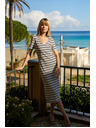 Moodo Gestreiftes Damen-Kleid Moodo