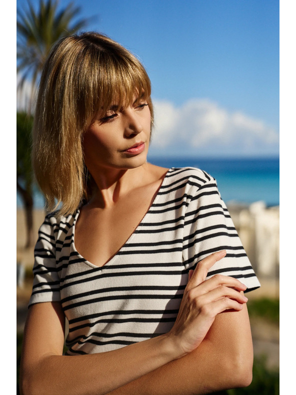 Moodo Gestreiftes Damen-Kleid Moodo