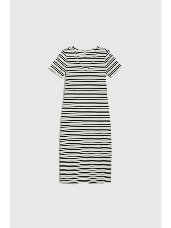 Moodo Gestreiftes Damen-Kleid Moodo