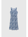 Moodo Damen-Kleid Moodo blau-weiß