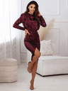 Edoti SHIRETT Midi-Kleid - dunkelrot