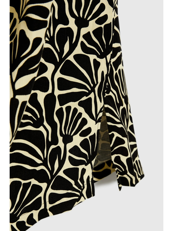 Moodo Lockeres gemustertes Damen-Kleid Moodo