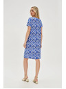 Moodo Damen-Kleid Moodo blau-weiß