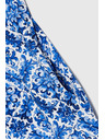 Moodo Damen-Kleid Moodo blau-weiß