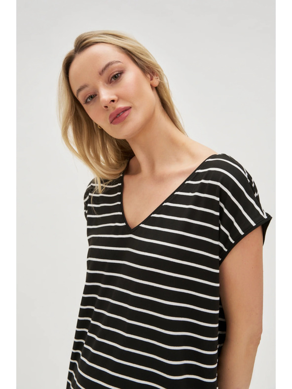 Moodo Gestreiftes Damen-Kleid Moodo