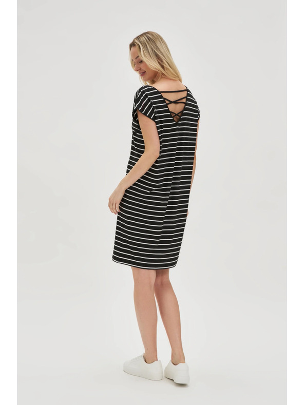 Moodo Gestreiftes Damen-Kleid Moodo