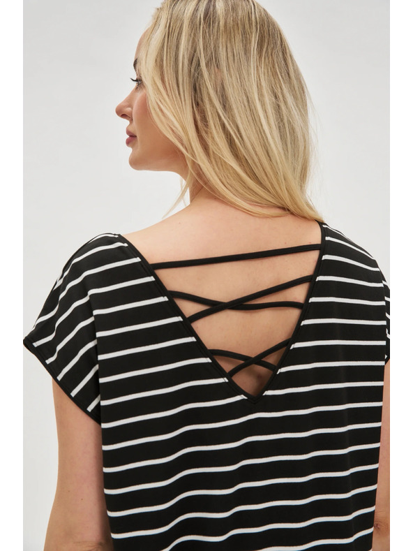 Moodo Gestreiftes Damen-Kleid Moodo