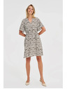Moodo Lockeres gemustertes Damen-Kleid Moodo