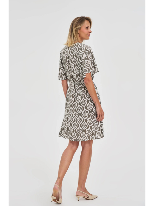 Moodo Lockeres gemustertes Damen-Kleid Moodo