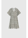 Moodo Lockeres gemustertes Damen-Kleid Moodo