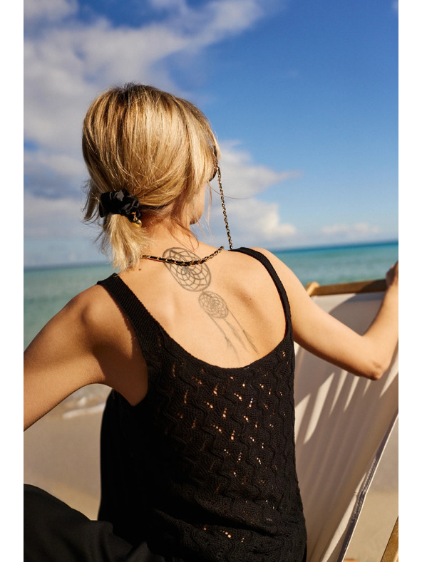 Moodo Transparentes Damen-Top