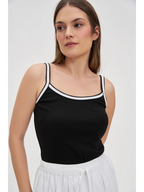 Moodo Schwarzes Damen-Top