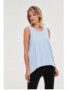 Moodo Blaues langes Damen-Top